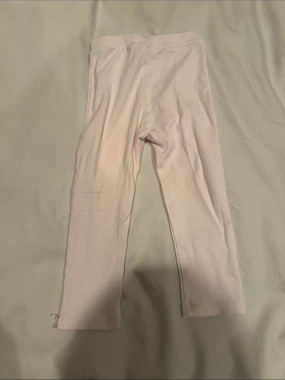 Jacadi Pink Girls' Knit Leggings 18 months EUC - Picture 3 of 4